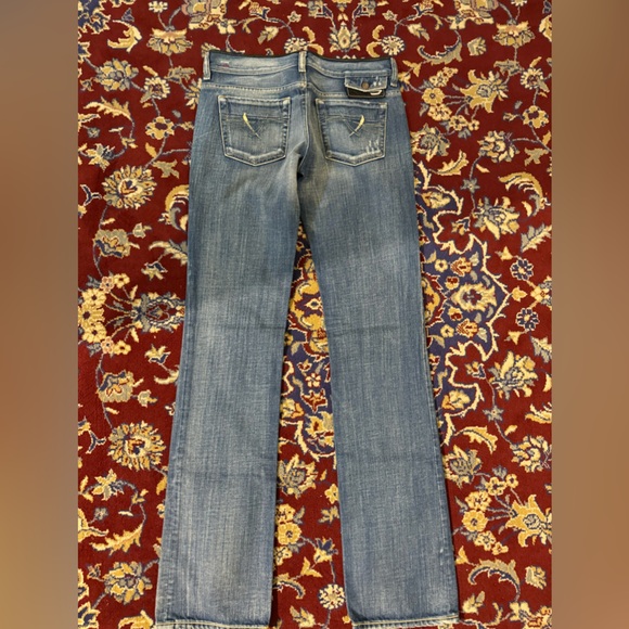 DIESEL BEBEL JEANS W/LEATHER TRIM- never worn - Picture 2 of 6